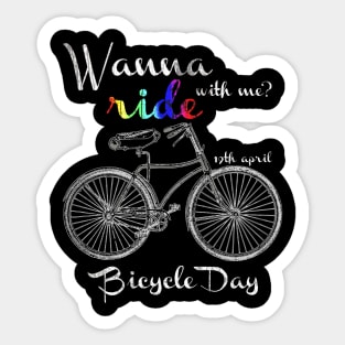 Bicycle Day Sticker